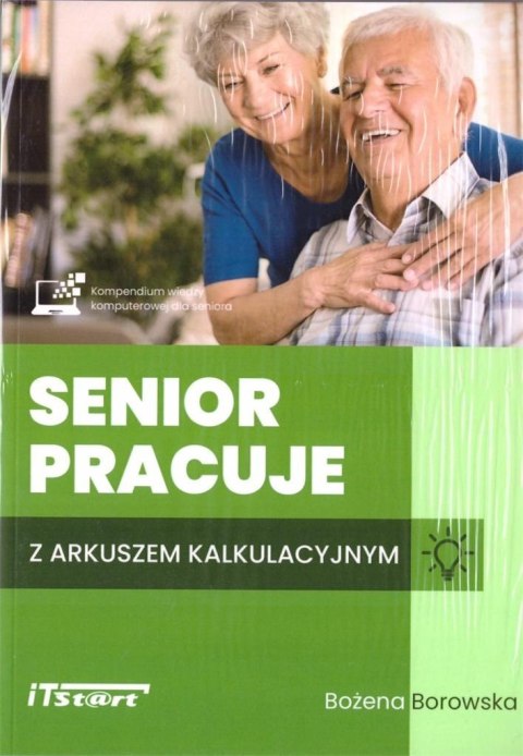 Senior pracuje z arkuszem kalkulacyjnym