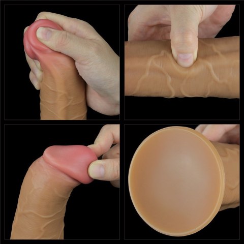 WIBRATOR 8.0'' DUAL LAYERED PLATINUM SILICONE ROTATOR 24-0155