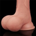 DONG 8.5'' SLIDING SKIN DUAL LAYER DONG - WHOLE TESTICL 24-0136