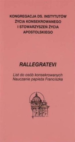 Rallegratevi, list do osób konsekrowanych