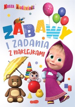 Masza i Niedźwiedź. Zabawy i zadania z naklejkami