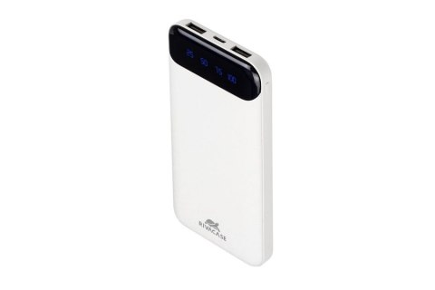 POWERBANK Rivacase z wyśw. 10 000 mAh VA2240 biały 2XUSB