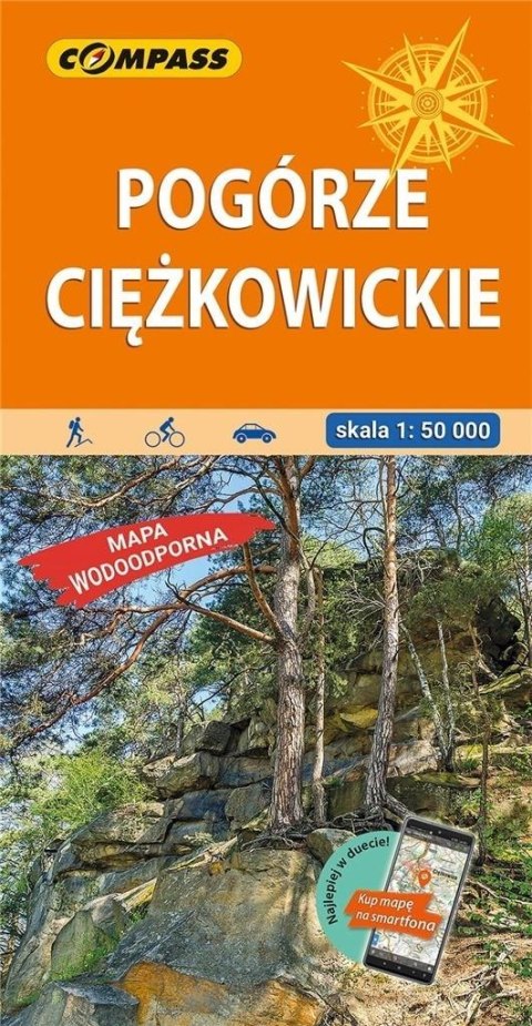 Mapa - Pogórze Ciężkowickie 1:50 000