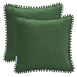 Poszewka dekoracyjna MEADORE 45x45 ameliahome - CUS/AH/MEADORE/BOTTLEGREEN/45x45*2