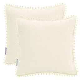 Poszewka dekoracyjna MEADORE 45x45 ameliahome - CUS/AH/MEADORE/CREAM/45x45*2