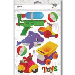 Naklejki wypukłe miękkie toys mix 8szt