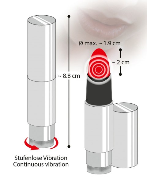 WIBRATOR KISS ME LIPSTICK VIBE 13-0453