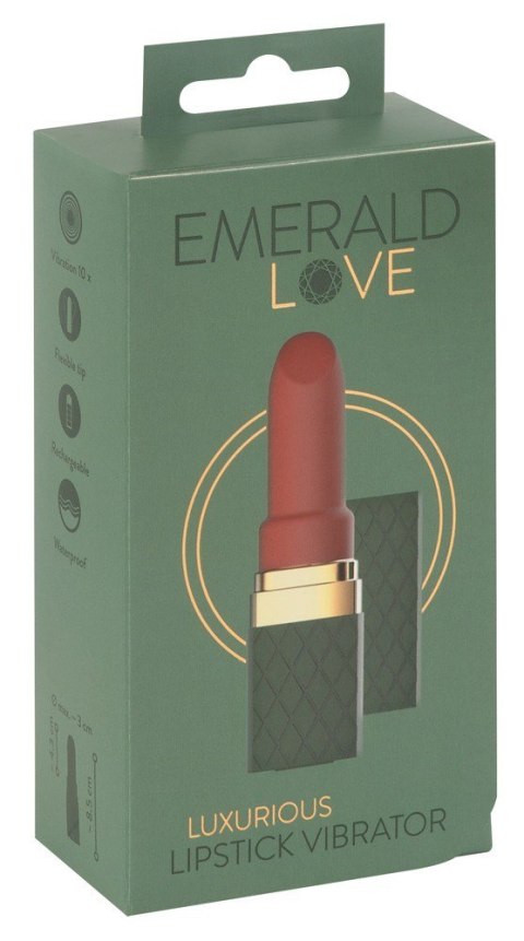 Luxurious Lipstick Vibrator Emerald Love 14-2484