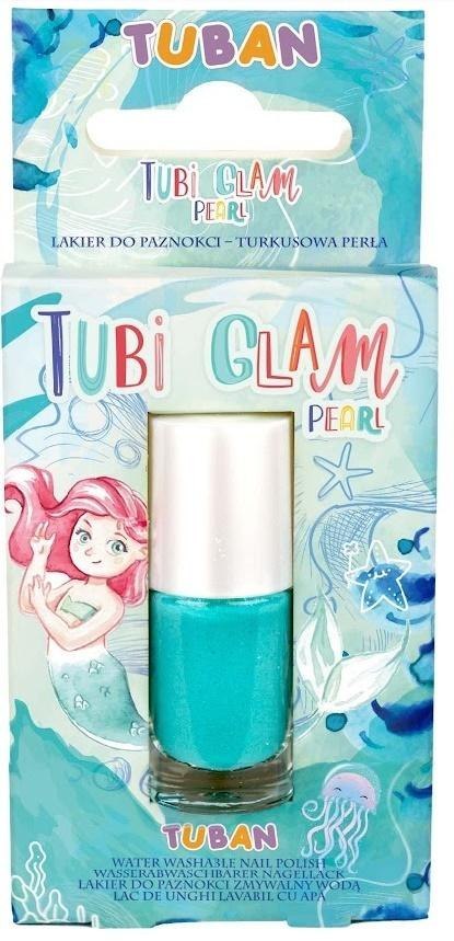 Lakier Tubi Glam turkusowy perłowy TUBAN