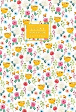 Notatnik ozdobny 64 strony linia Kwiaty żółty