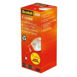 Taśma klejąca Scotch Crystal Clear 19mm (8szt)