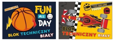 Blok techniczny A4/10K biały