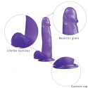 DILDO 8'' JELLY STUDS FIOLETOWE 24-0118