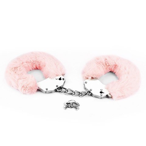 KAJDANKI FLUFFY HAND CUFFS RÓŻOWE 24-0147