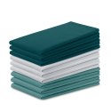 Zestaw bawełnianych ręczników kuchennych 9 szt. 50x70 cm Morski SABRIE - KIT/AH/LETTY/PLAIN/TURQUOISES/9PACK/50X70