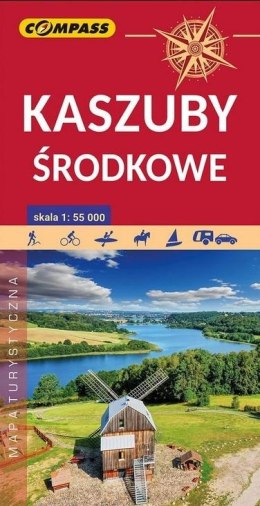 Mapa turystyczna. Kaszuby środkowe 1:55 000