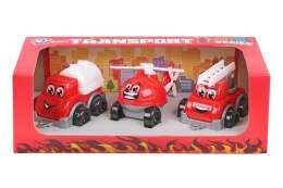 Zestaw mini pojazdów. Straż pożarna