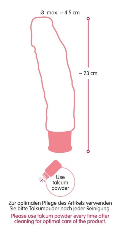 WIBRATOR NATURE SKIN BIG VIBE BLACK 13-0789