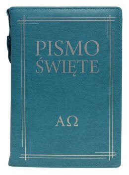 Pismo Święte w etui turkusowe