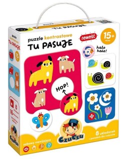 CzuCzu Puzzle kontrastowe Tu pasuje 15m+