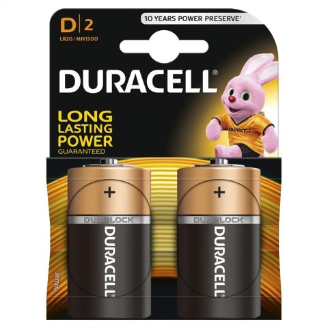 DURACELL BATTERY ALKALINE BASIC LR20 D MN1300 BLISTER*2
