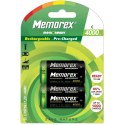 MEMOREX ACCUMULATOR HR14 C 4000mAh NiMH PRE CHARGED BLISTER*2