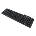 OMEGA KEYBOARD QWERTZ DE BLACK / SCHWARZ [42659]