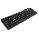 OMEGA KEYBOARD KLAWIATURA GR BLACK [42662]