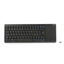 OMEGA KEYBOARD IT WIRELESS FOR SMART TV TOUCHPAD ITALIAN LAYOUT BLACK [44424]