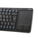 OMEGA KEYBOARD IT WIRELESS FOR SMART TV TOUCHPAD ITALIAN LAYOUT BLACK [44424]