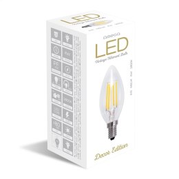 OMEGA LED BULB ŻARÓWKA LED FILAMENT E14 2800K 4W CANDLE 175-250V [43552]