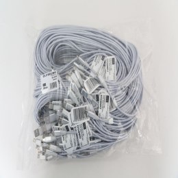 OMEGA TOKARA MICRO USB TO USB FABRIC BRAIDED CABLE KABEL 1,5A 2M POLYBAG SILVER [44175]