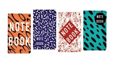 Notatnik A6/96K z gumką mix