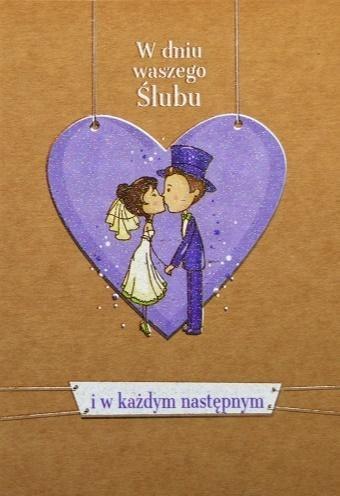 Kartka okolicznościowa eko Ślub TS47