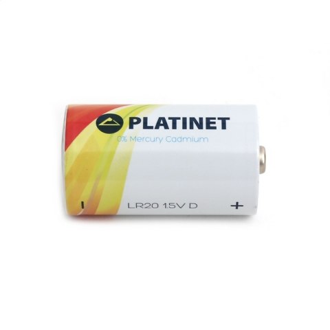 PLATINET BATTERY BATERIA ALKALINE PRO LR20 D BLISTER*2 [43733]