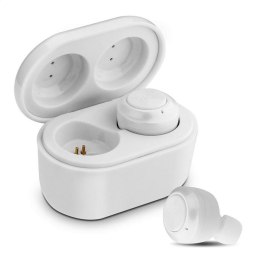 PLATINET BLUETOOTH V5.0 EARPHONES SPORT SŁUCHAWKI DOUSZNE + CHARGING STATION TWS PM1085 WHITE [44902] TE
