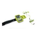 PLATINET IN-EAR EARPHONES SŁUCHAWKI + MIC SPORT + ARMBAND PM1070 GREEN [42928] TE