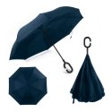 PLATINET UMBRELLA PARASOL C HANDLE SEMI AUTO NYLON BLUE 45007