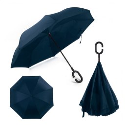 PLATINET UMBRELLA PARASOL C HANDLE SEMI AUTO NYLON BLUE 45007