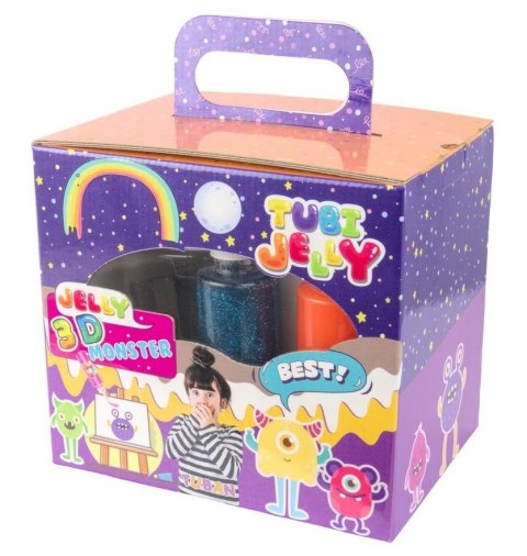 Tubi Jelly 6 kolorów + akwarium - Potworki TUBAN