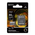 PLATINET microSDXC + ADAPTER SD 64GB class10 U3 A1 90MB/s [43999]