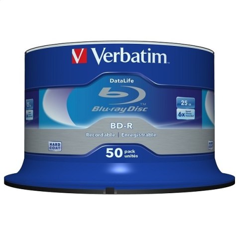 VERBATIM BD-R BLU-RAY 25GB 6X CAKE*50 43838