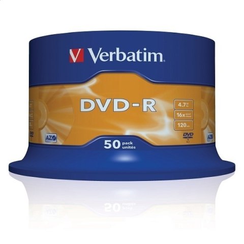 VERBATIM DVD-R 4,7GB 16X AZO CAKE*50 43548