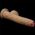 DILDO 11'' DUAL LAYERED HANDLE COCK 24-0231