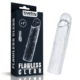 FLAWLESS CLEAR PENIS SLEEVE ADD 1'' 24-0115