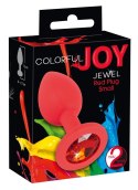 KOREK ANALNY COLORFUL JOY JEWEL RED PLUG 13-1728