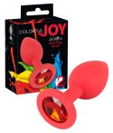 KOREK ANALNY COLORFUL JOY JEWEL RED PLUG 13-1728