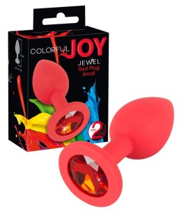 KOREK ANALNY COLORFUL JOY JEWEL RED PLUG 13-1728