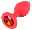 KOREK ANALNY COLORFUL JOY JEWEL RED PLUG 13-1728