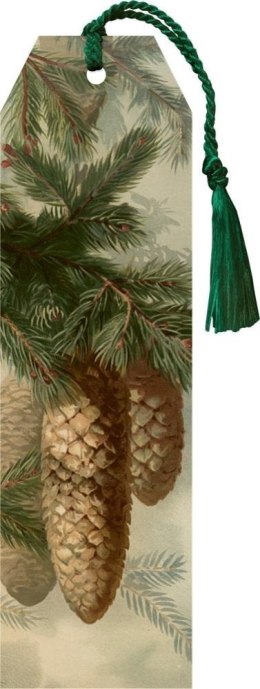 Zakładka 109 ze wstążką Szyszki jodły Święta BN